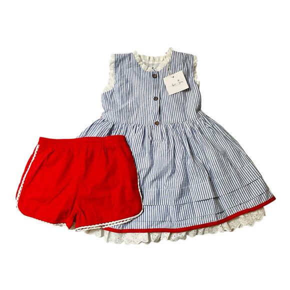 NWT Love & Grow Freedom Stripe Tunic Set Size 6 - Picture 1 of 7